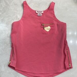 Juicy Couture Pink Zippered Tank Top Size 4T Girl